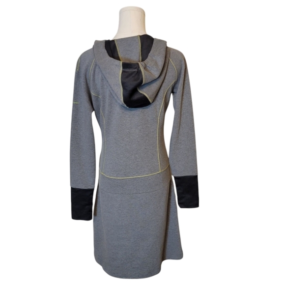 Columbia Gray Hoodie Fleece Dress Size Medium - Picture 3 of 4